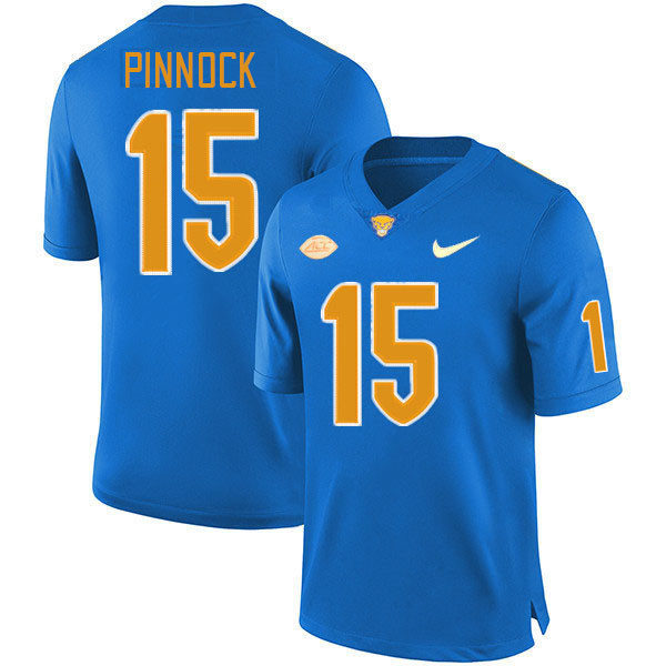 Pitt Panthers #15 Jason Pinnock College Football Jerseys Stitched Sale-Royal